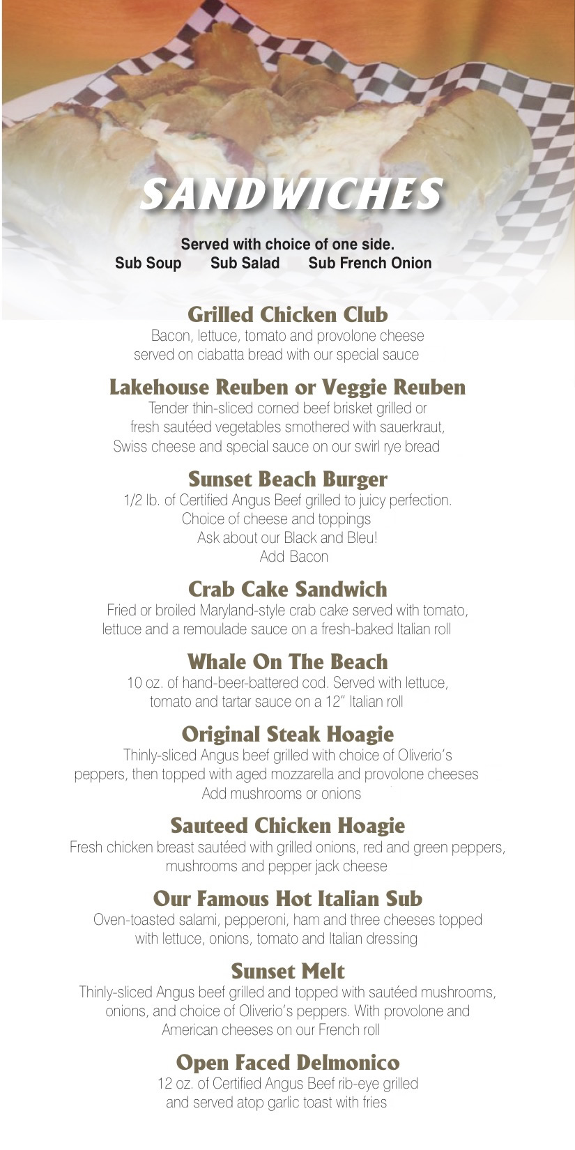 lakehouse kitchen and bar menu
